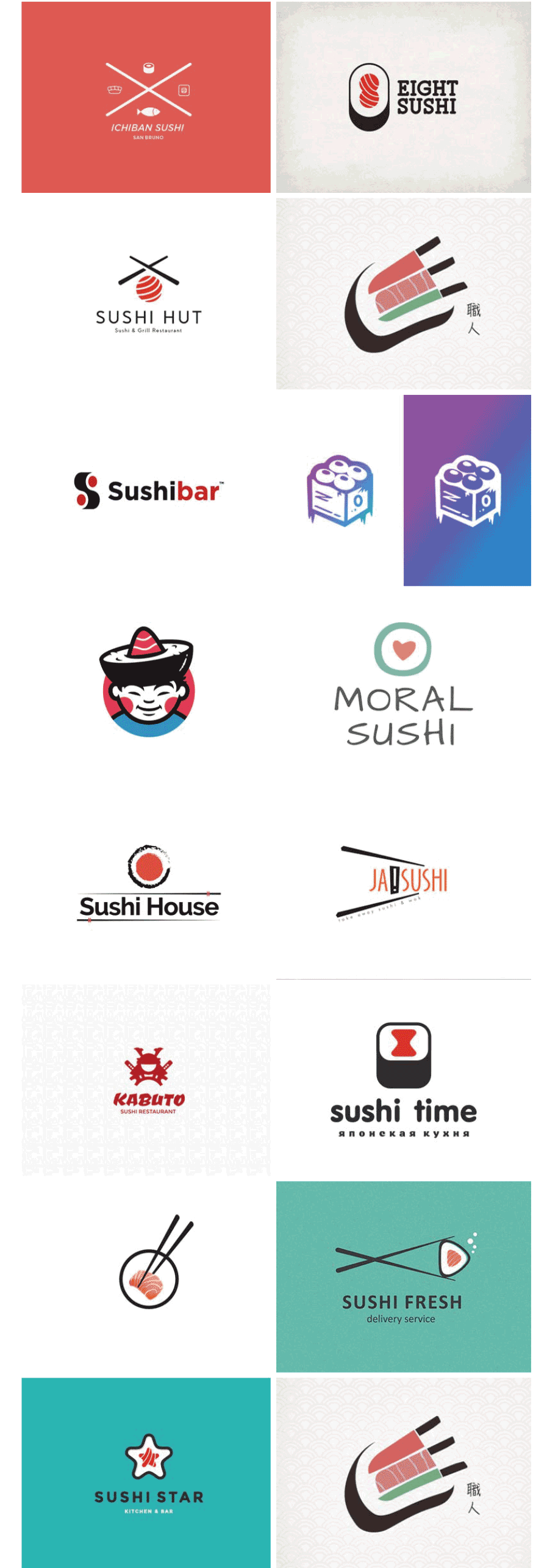 27款寿司餐厅店优秀的logo设计欣赏